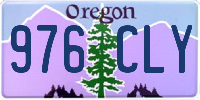 OR license plate 976CLY