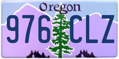 OR license plate 976CLZ