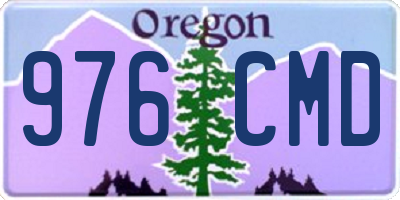 OR license plate 976CMD
