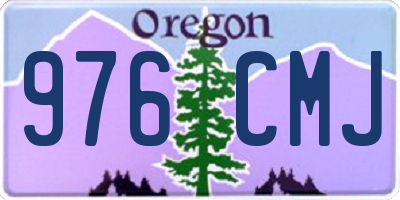 OR license plate 976CMJ