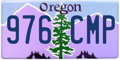 OR license plate 976CMP