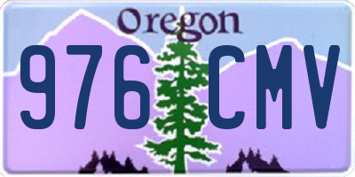 OR license plate 976CMV