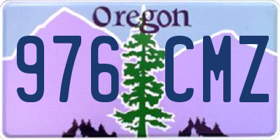 OR license plate 976CMZ