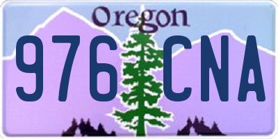 OR license plate 976CNA