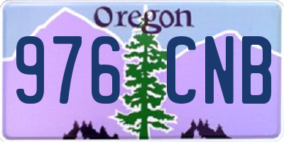 OR license plate 976CNB