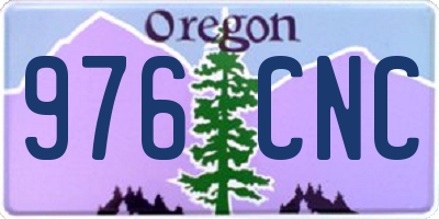 OR license plate 976CNC