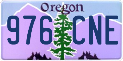 OR license plate 976CNE