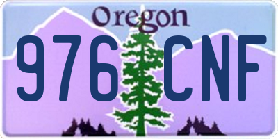 OR license plate 976CNF