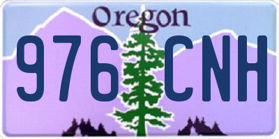 OR license plate 976CNH