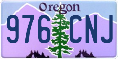 OR license plate 976CNJ