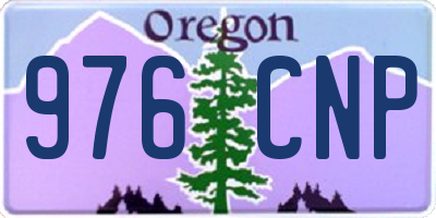 OR license plate 976CNP