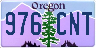 OR license plate 976CNT