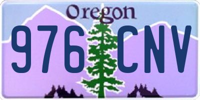 OR license plate 976CNV