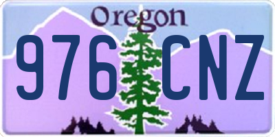 OR license plate 976CNZ
