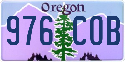 OR license plate 976COB