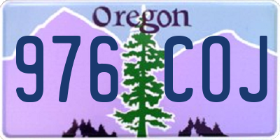 OR license plate 976COJ