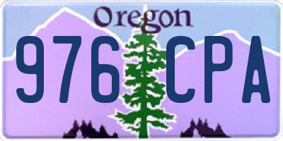 OR license plate 976CPA