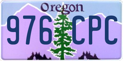 OR license plate 976CPC