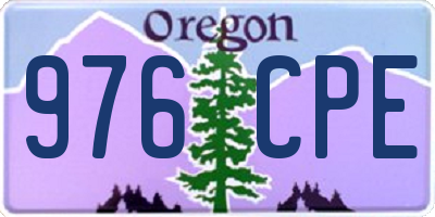 OR license plate 976CPE