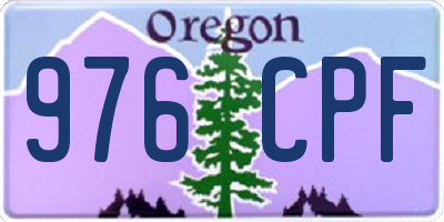 OR license plate 976CPF