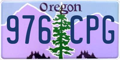 OR license plate 976CPG