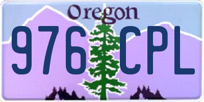 OR license plate 976CPL