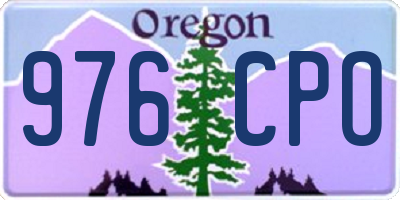 OR license plate 976CPO