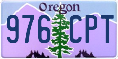 OR license plate 976CPT