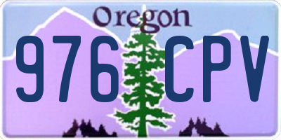 OR license plate 976CPV