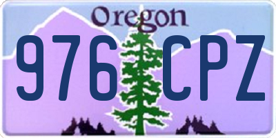 OR license plate 976CPZ