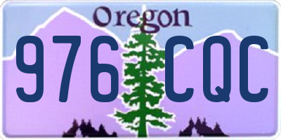 OR license plate 976CQC
