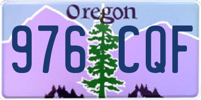 OR license plate 976CQF