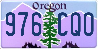 OR license plate 976CQO