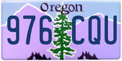 OR license plate 976CQU