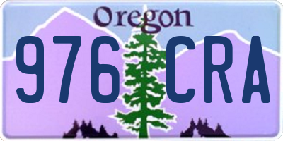 OR license plate 976CRA