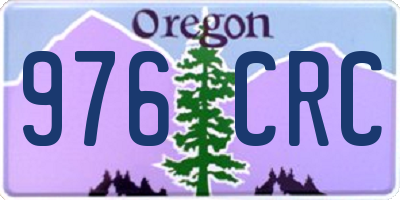 OR license plate 976CRC