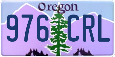 OR license plate 976CRL