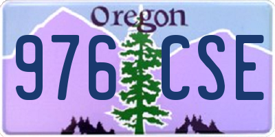 OR license plate 976CSE