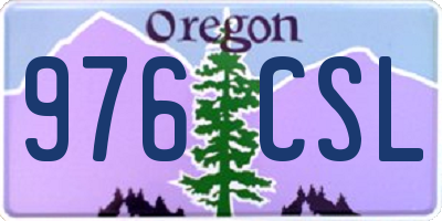 OR license plate 976CSL