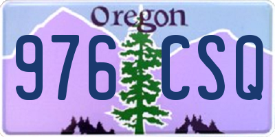OR license plate 976CSQ
