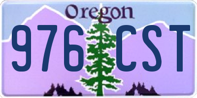 OR license plate 976CST