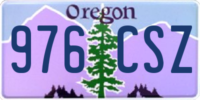 OR license plate 976CSZ