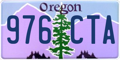OR license plate 976CTA