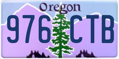 OR license plate 976CTB