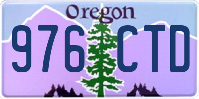 OR license plate 976CTD