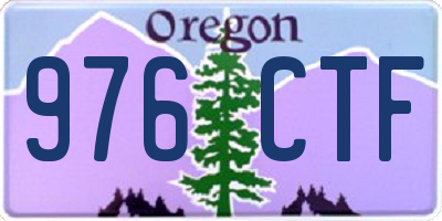 OR license plate 976CTF