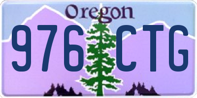 OR license plate 976CTG