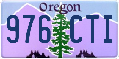 OR license plate 976CTI