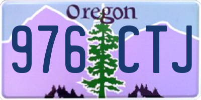 OR license plate 976CTJ