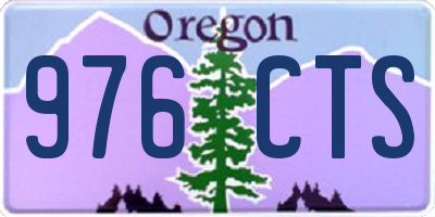 OR license plate 976CTS